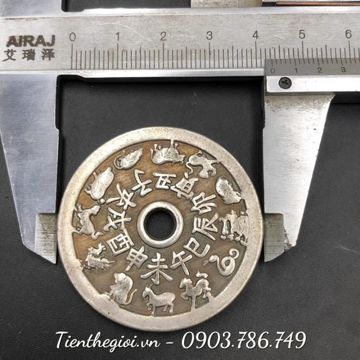 Xu Đồng Bát Quái 12 Con Giáp Đường Kính 42mm